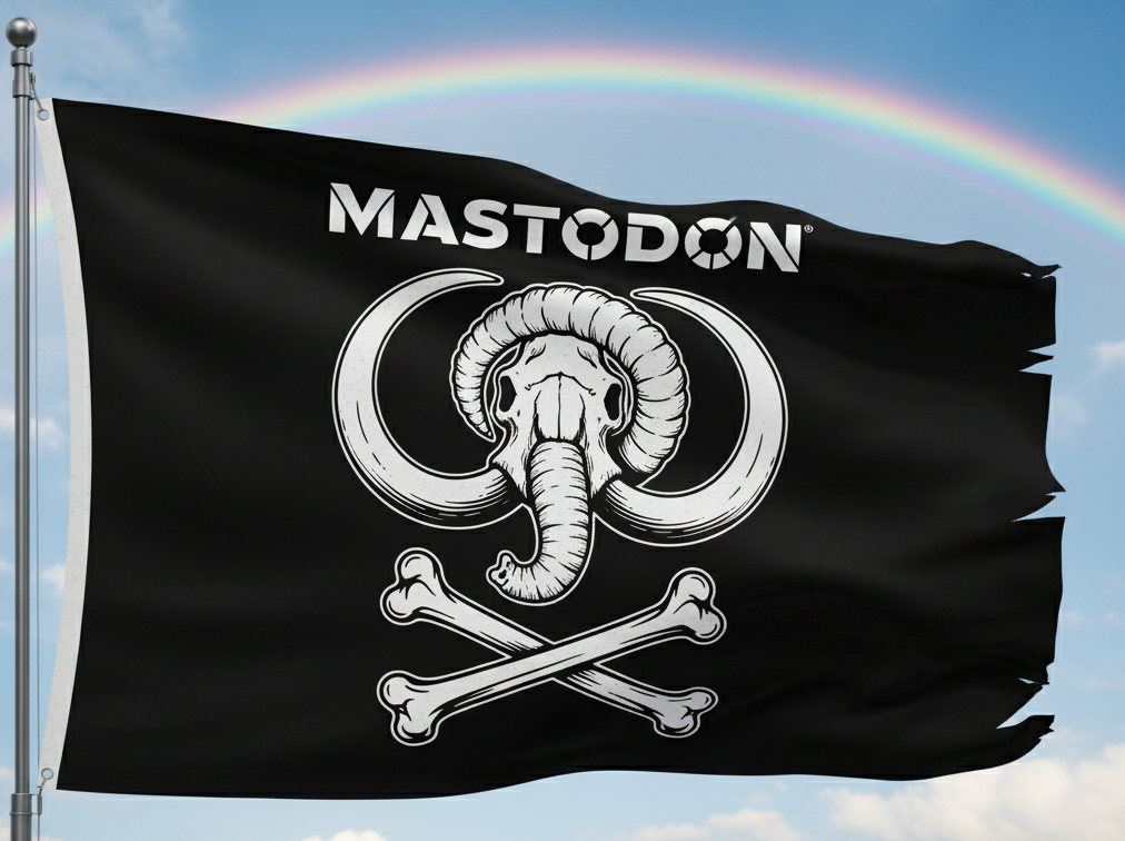 Mastodon Logo Jolly Roger